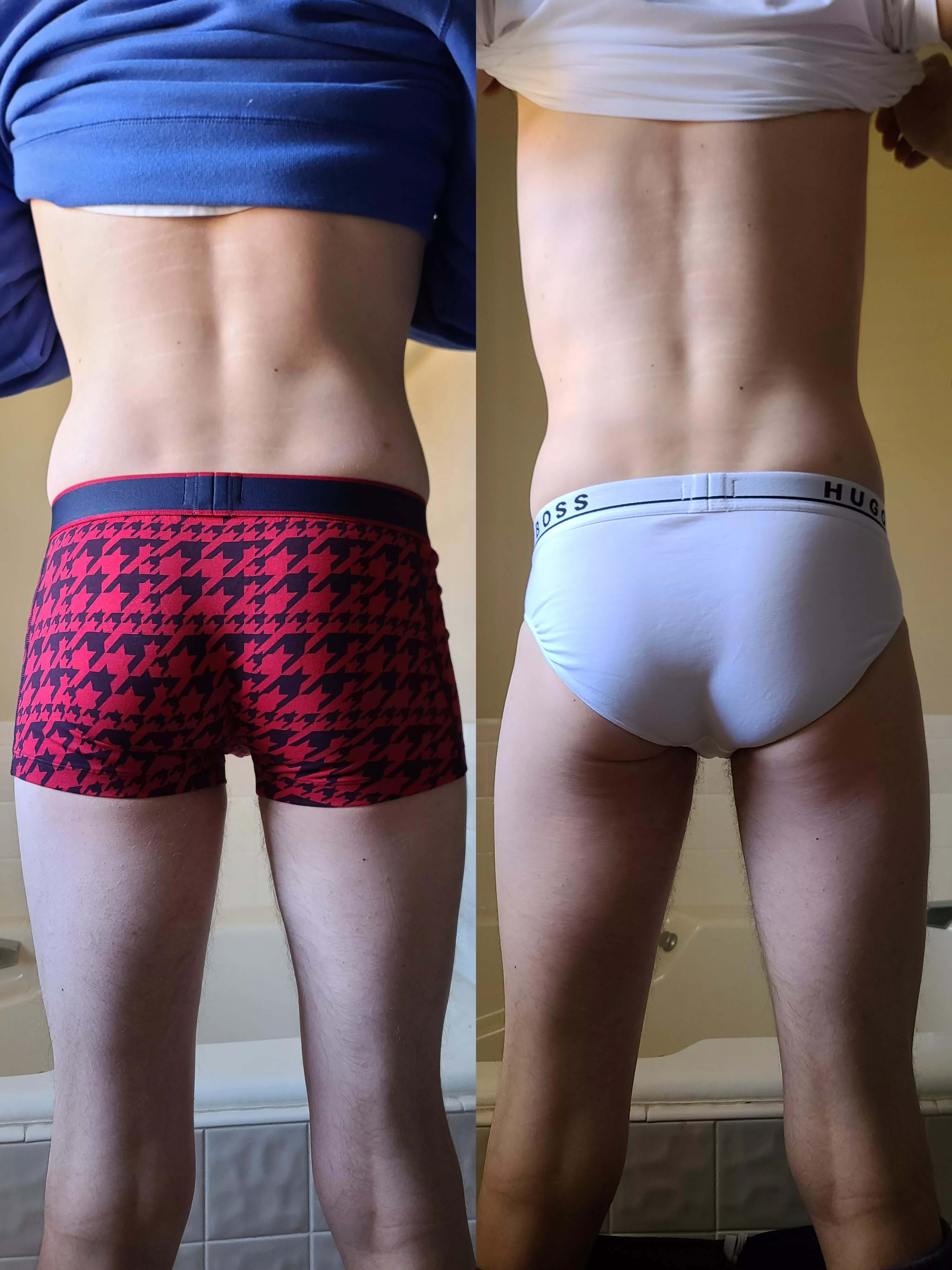 What compliments the butt better?