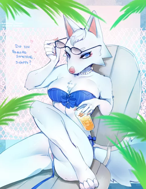 What do you guys think of Whitney the wolf? [F] (Clue)