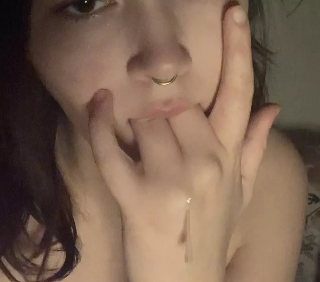 what else can i spit on besides my fingers..? <3