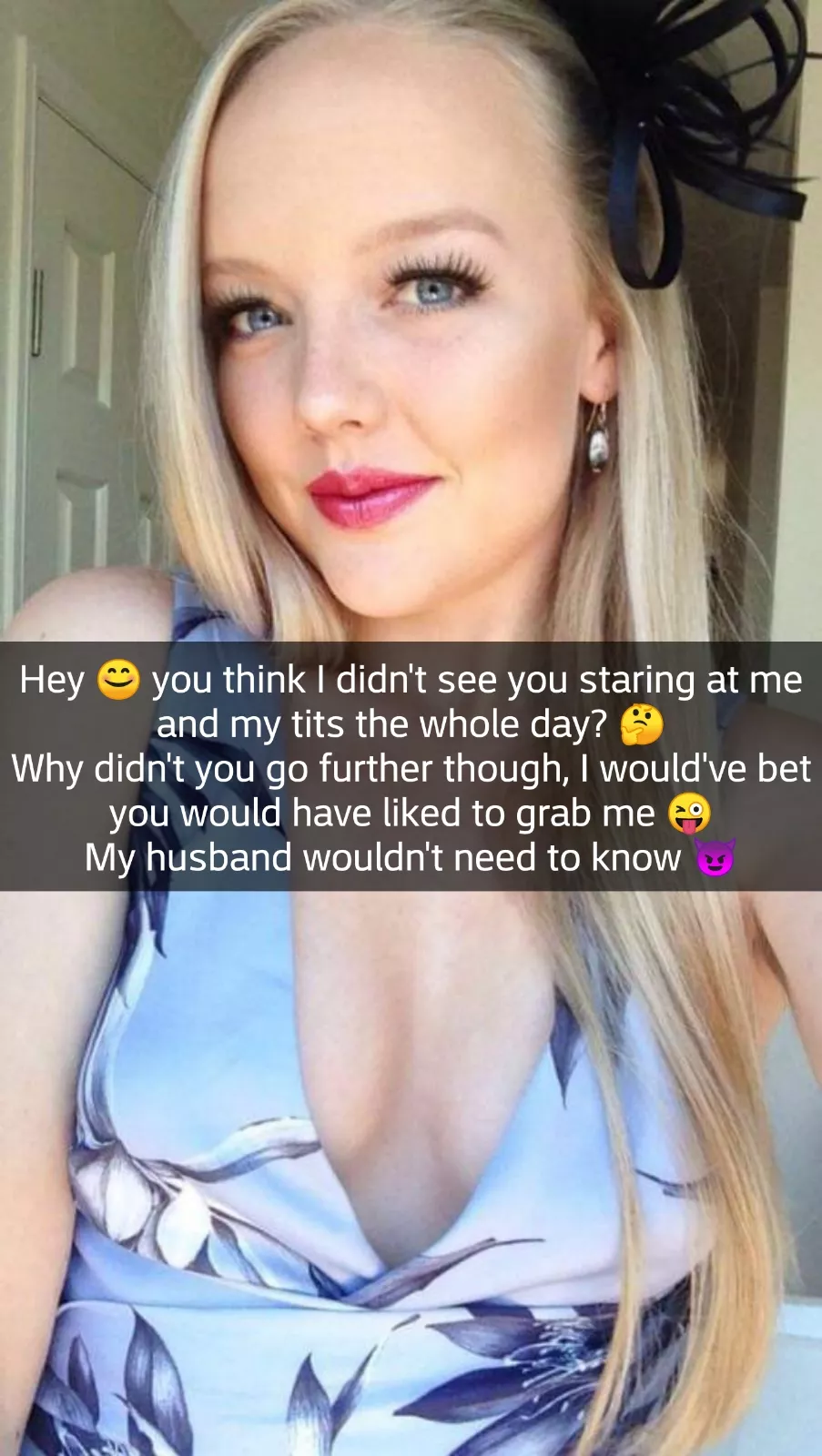 What hubby doesn't know...