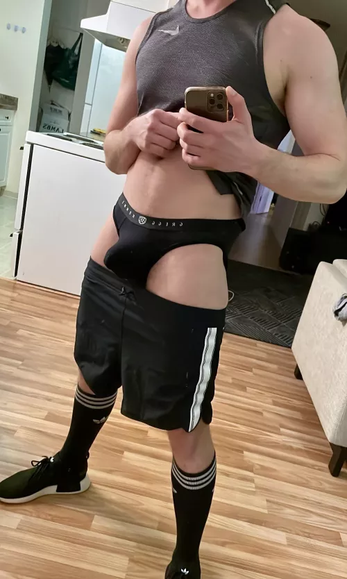 What I was hiding under my gym shorts