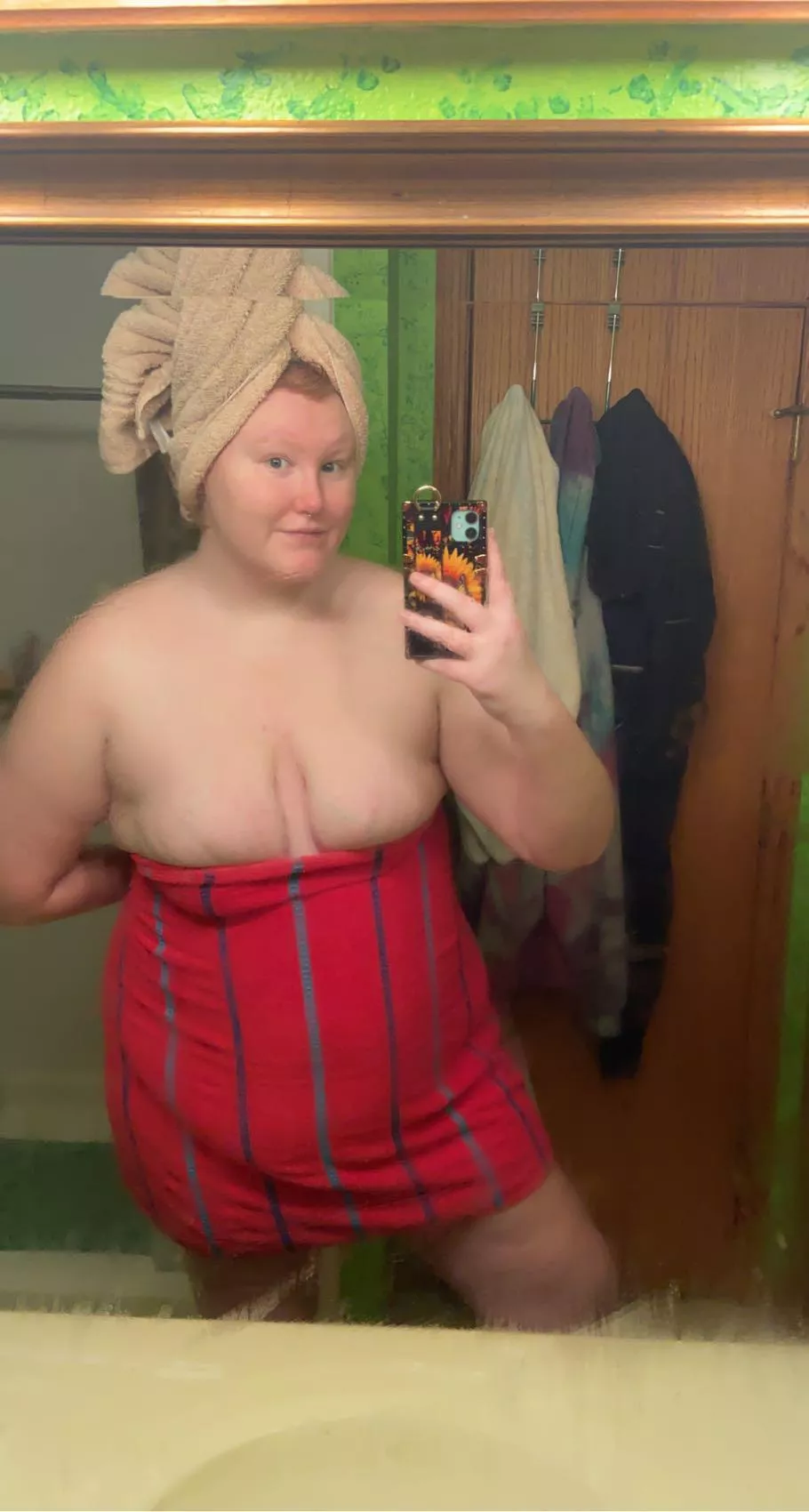 What would you do if you caught me getting out of the shower like this??