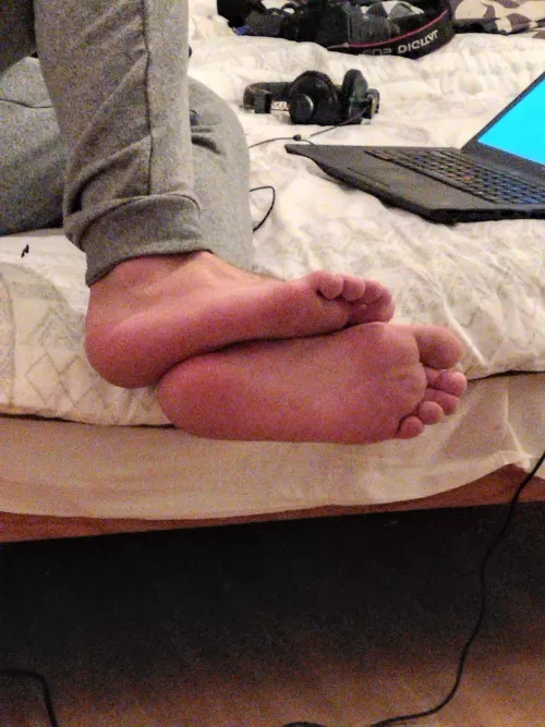 What would you do if you saw this?🙄😤😤 I'm 23 so they're pretty soft and yummy😊 Now lay back, as I but them up into your face for worship...😈