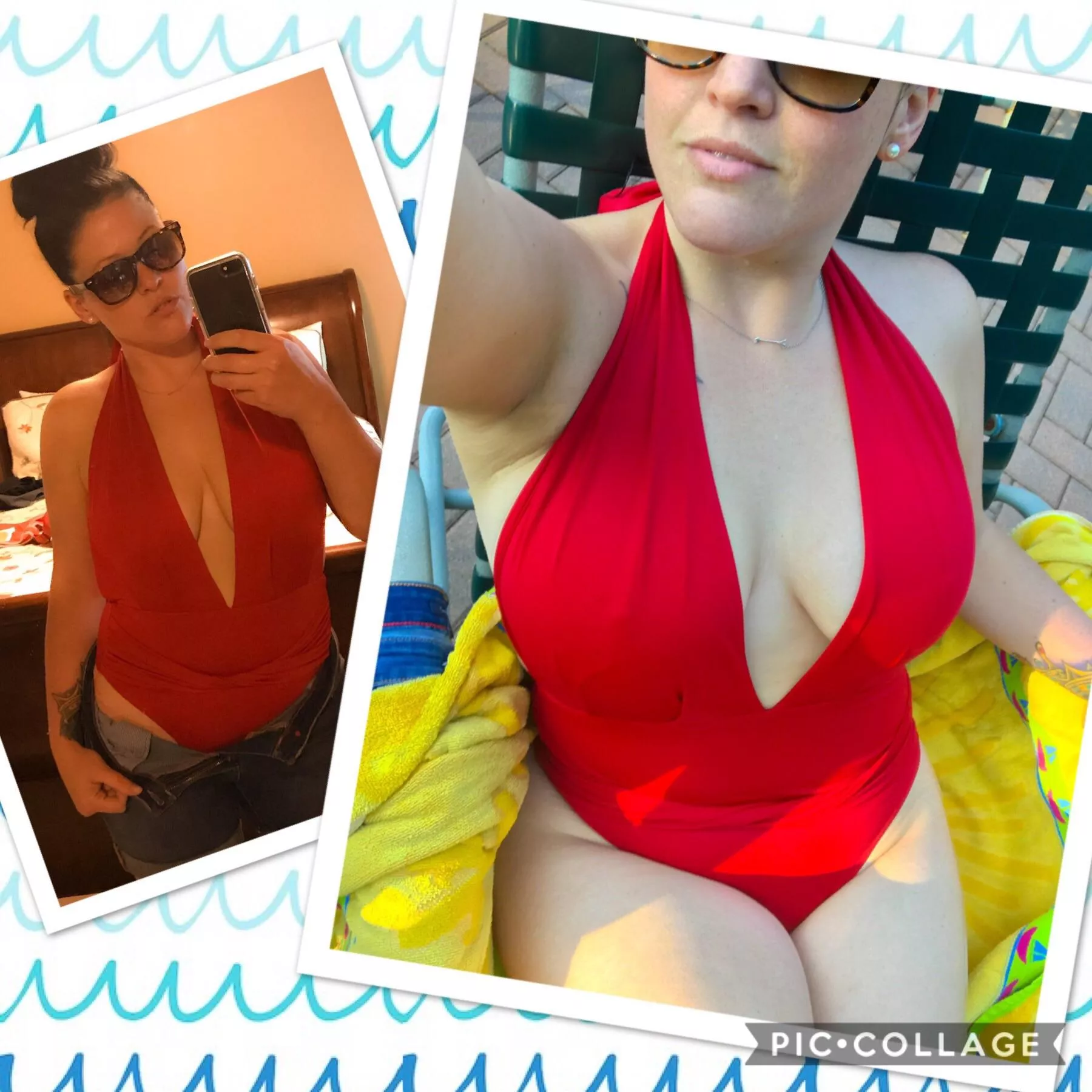 What would you say to me if you saw me at the pool? 😜🏊🏼‍♀️💦