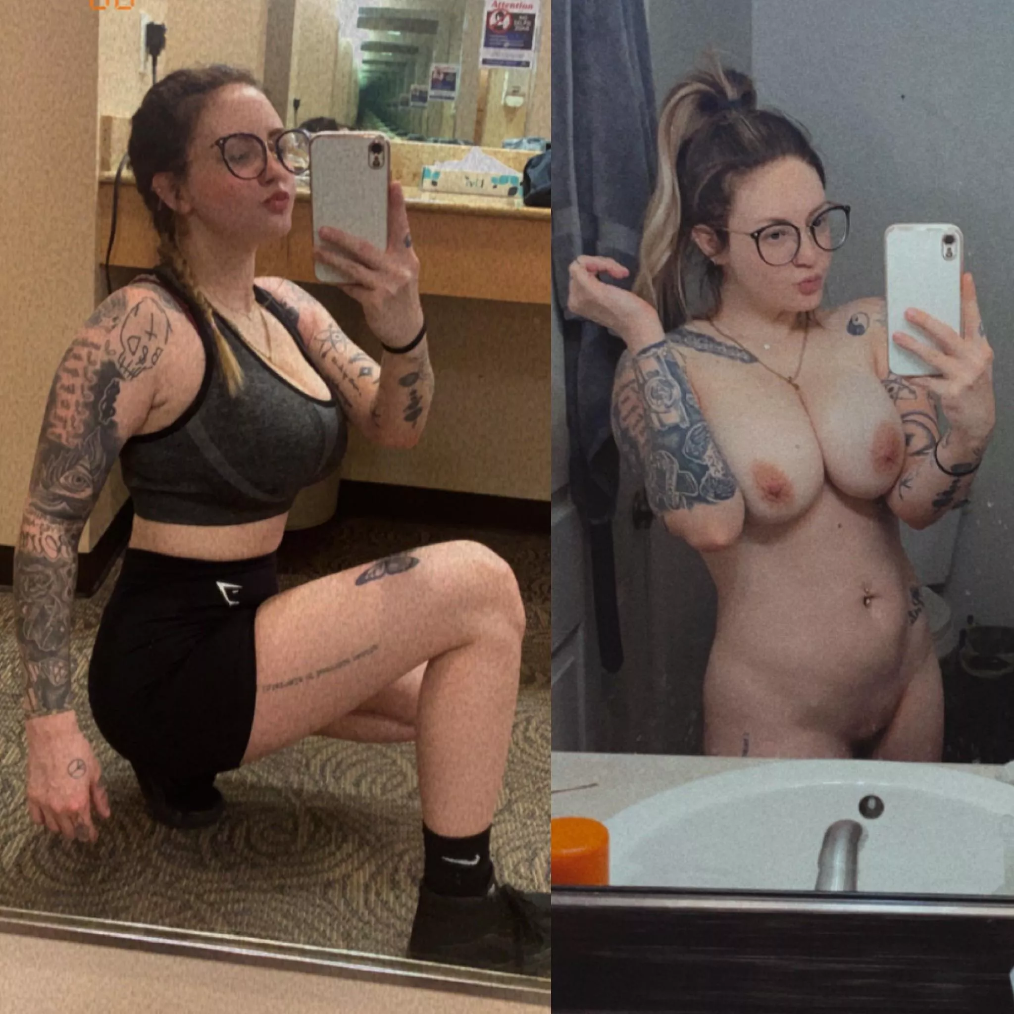 What you see at the gym vs what you see when I get home