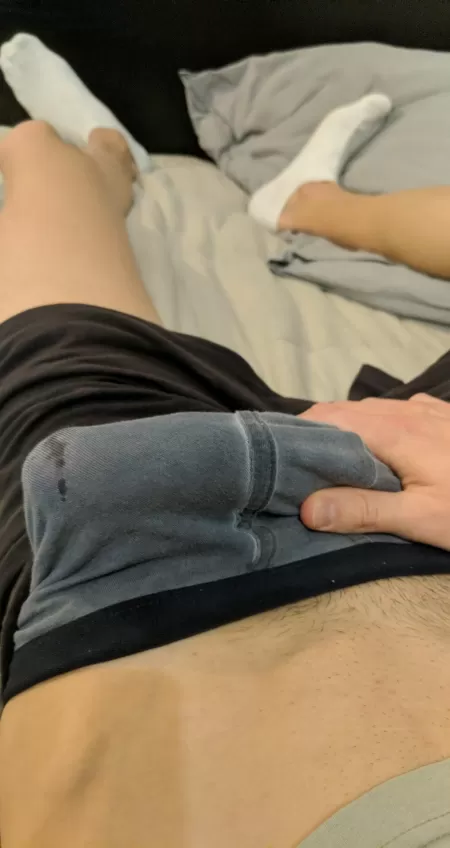 whats better than a bulge? bulge with precum (m20) whats better than a bulge? bulge with precum (m20)