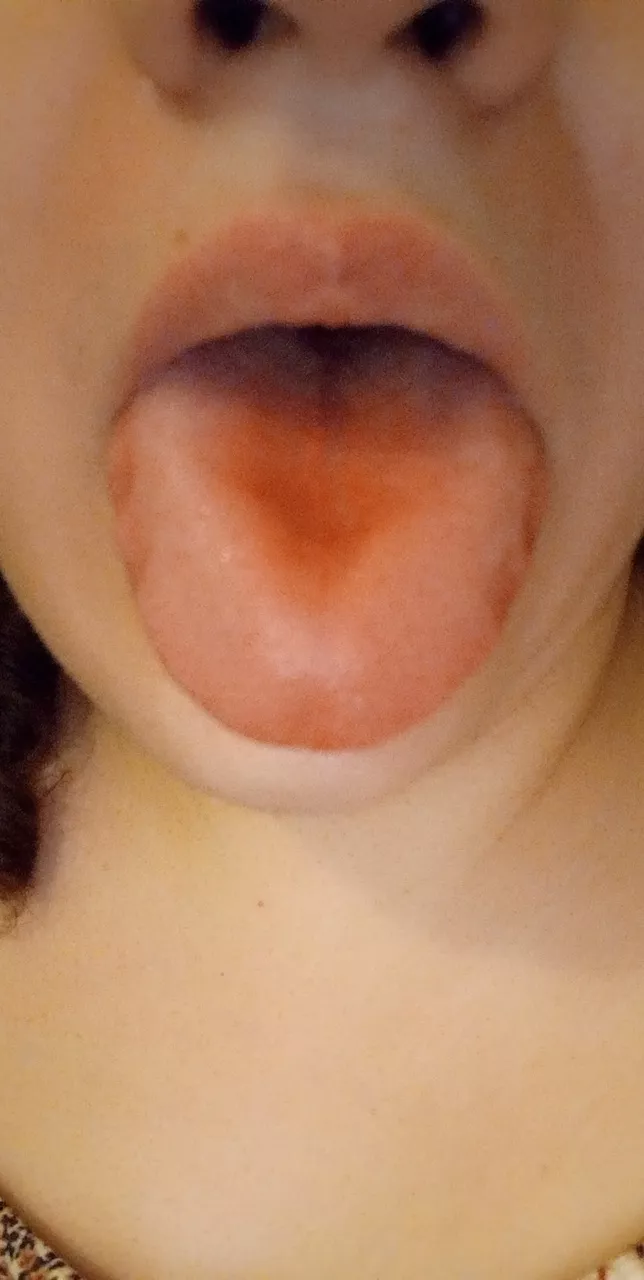 When candy stains your tongue red 🍬 🍓It's the Little things 🥰