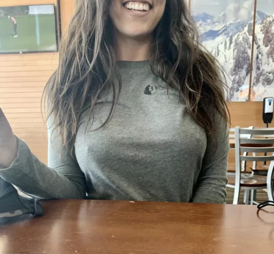 When even a long sleeve big shirt canβt even hide your sisters bust and you catch people staring! π€¦π»ββοΈ
