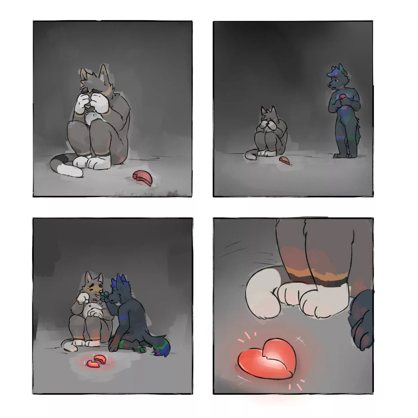 When I was at my worst, you found me (Art by Gato Matero)