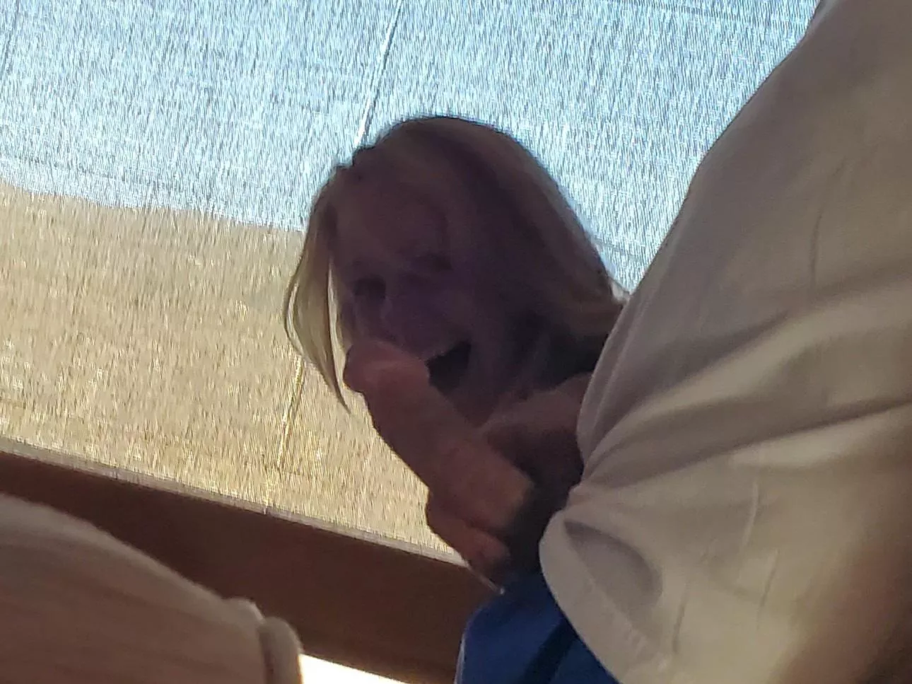 When she photobombs a dick pic. When she photobombs a dick pic.