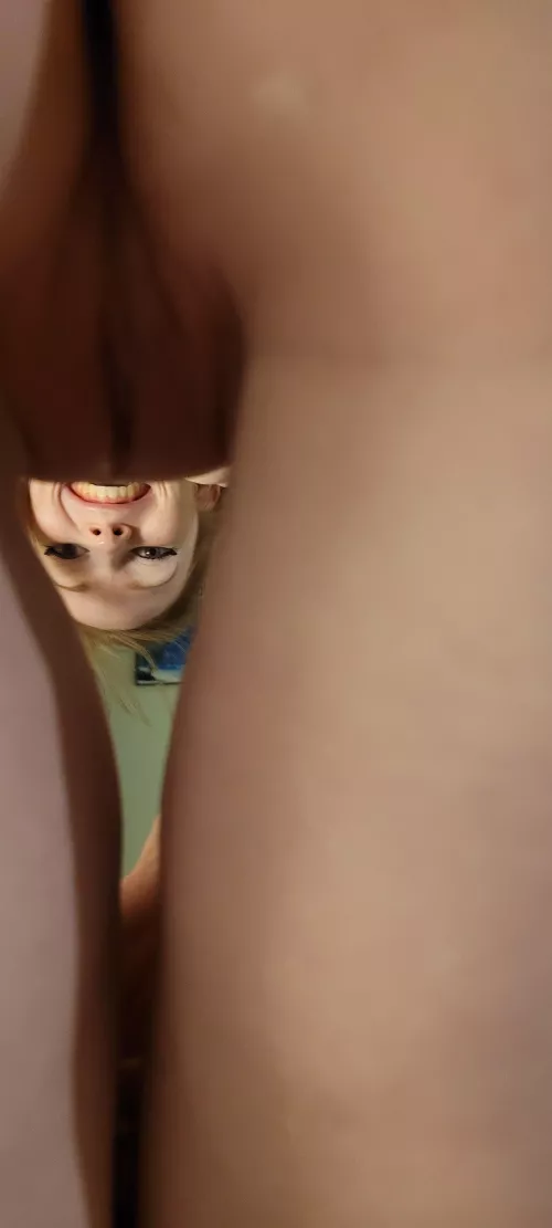 When she's tiny and flexible enough to smile at you through her thigh gap while cum drips out of her pussy When she's tiny and flexible enough to smile at you through her thigh gap while cum drips out of her pussy