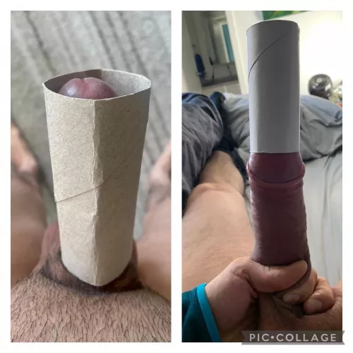 When straight(ish) buds get horny and compare. One’s clearly the alpha!