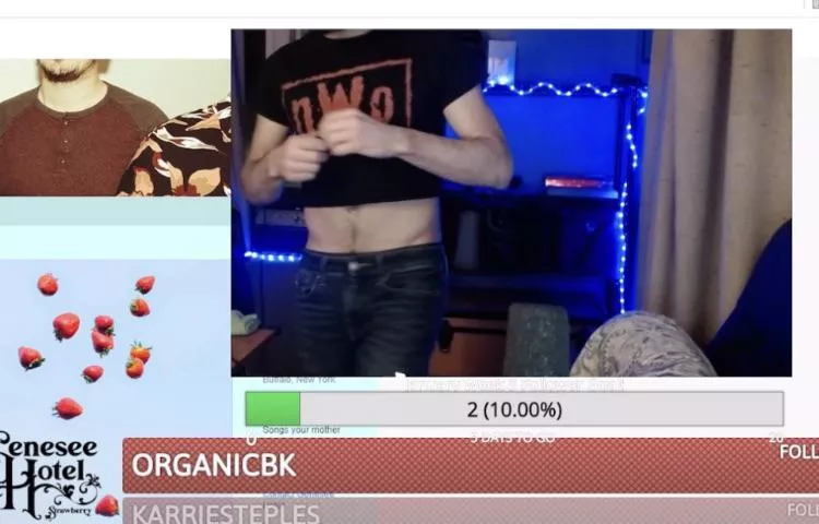 When the stream tells you to put on a croptop you put on a croptop!
