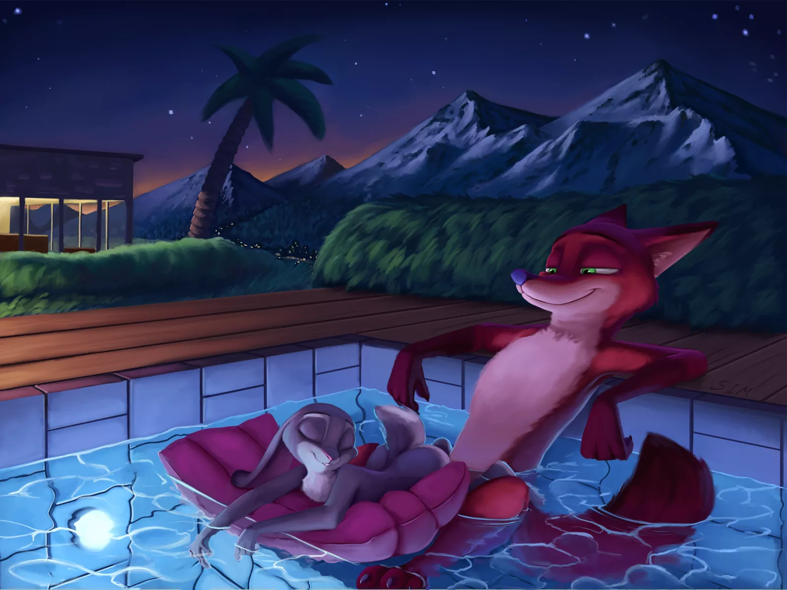 When you get the pool all to yourselves [MF] (S1m)