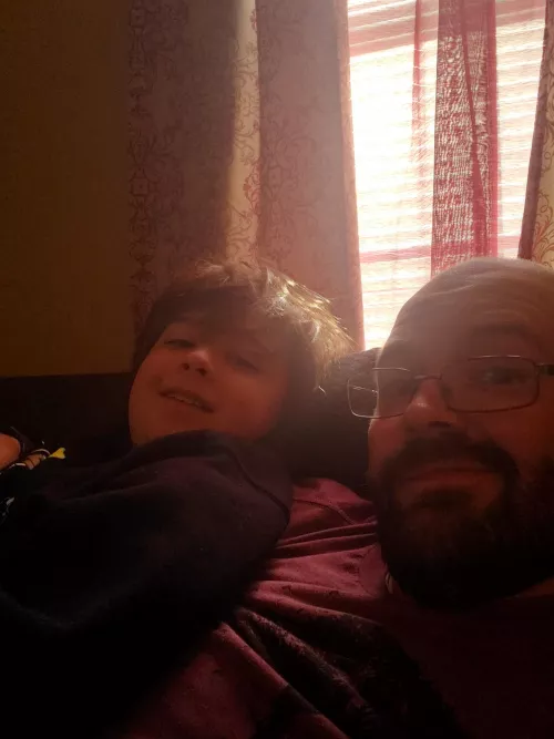 When your 10 year old son wants to sit in your lap while he plays Pokémon.