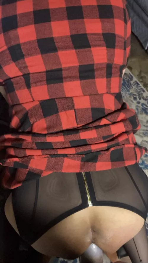 When you’re editing your videos and get turned on by your own sissy slut and how he takes the big cock he got you