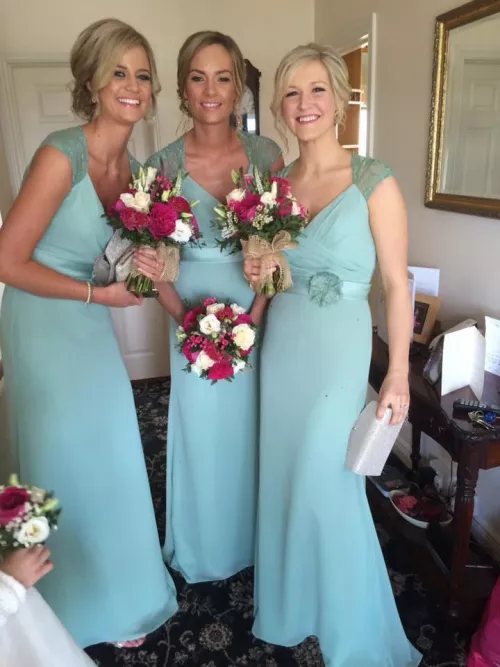 Which bridesmaid gets sneaked away from the reception?