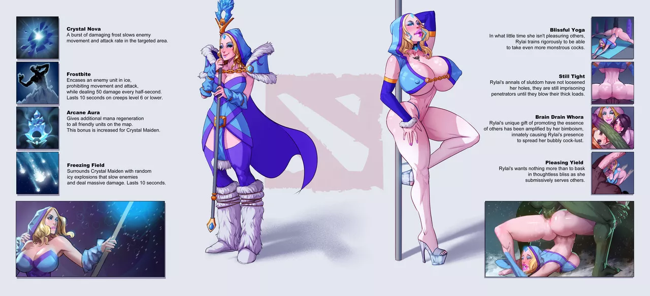 Which Crystal maiden would you like to be your support in lane?! Left or Right?! Which Crystal maiden would you like to be your support in lane?! Left or Right?!