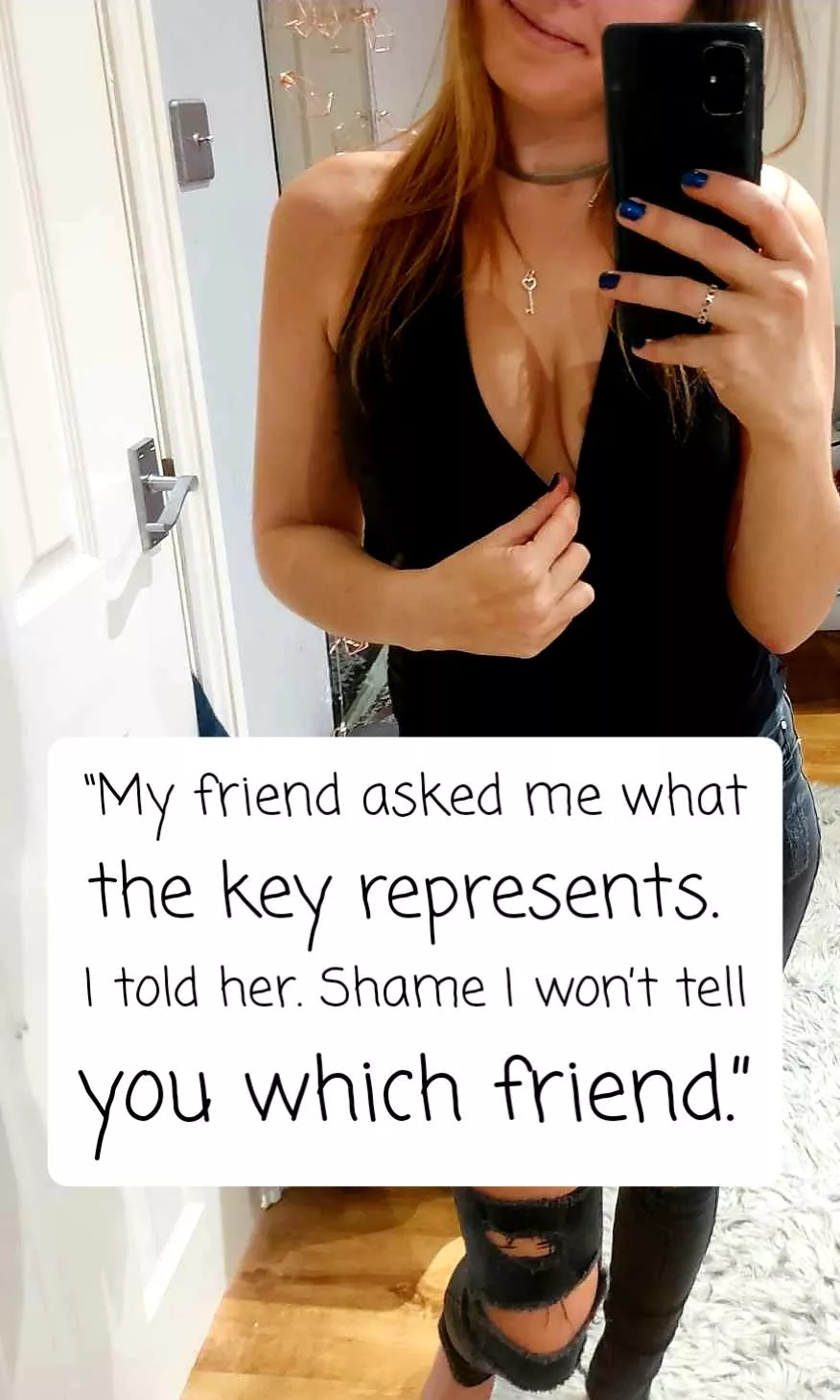 Which friend did I tell about your key? Christmas will be fun...