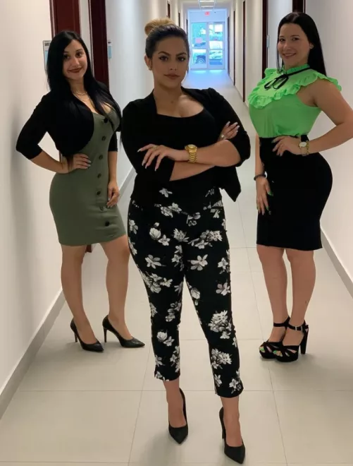 Which office girl you banging on the copier