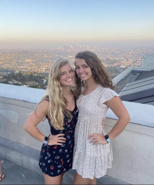 Which one is getting bent over on top of the building? [2]