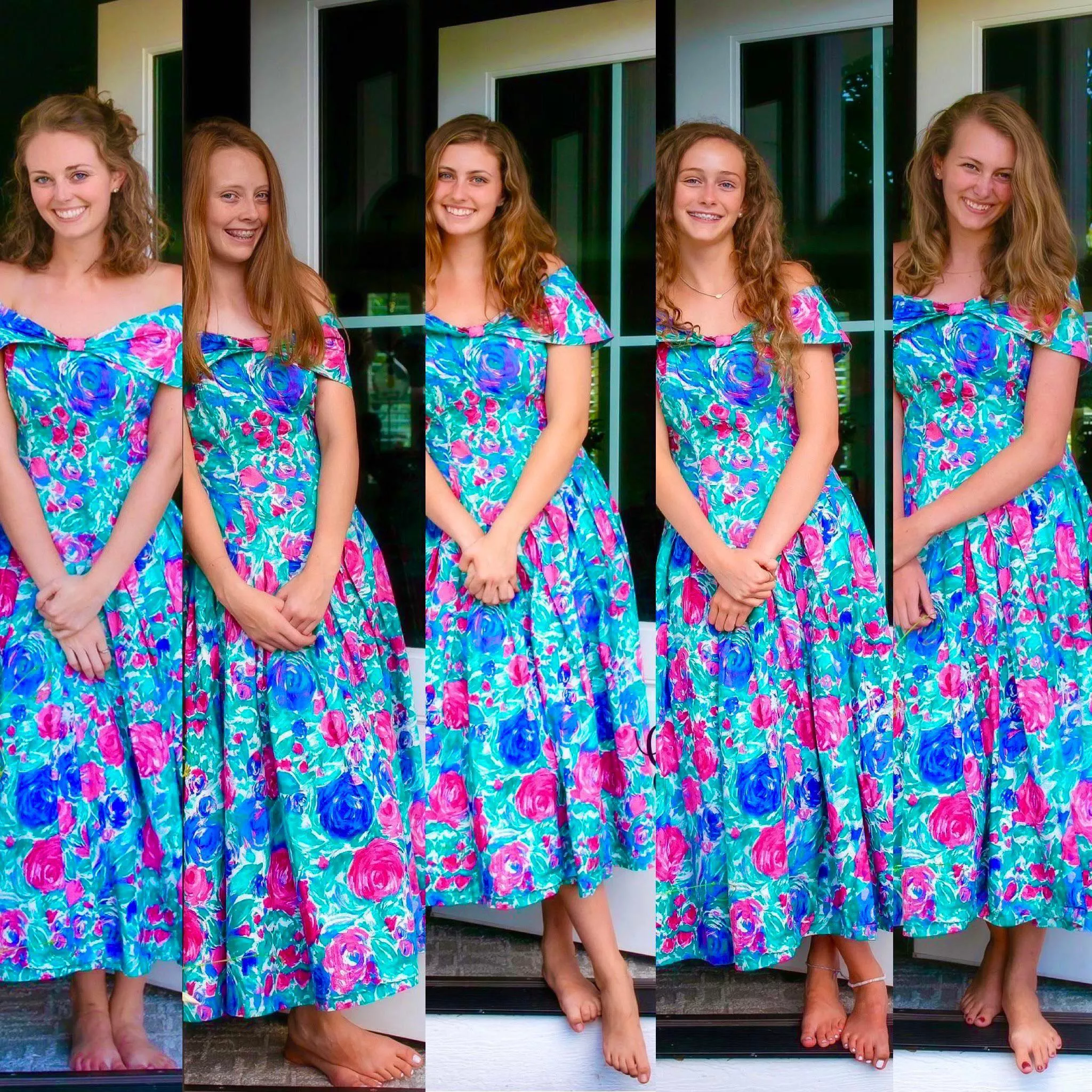Which one of these barefoot bridesmaids you striping off their dress after the wedding? 🌸 [5]