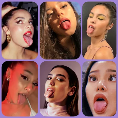 Which tongue are you covering? Addison Rae, Jenna Ortega, Olivia Rodrigo, Ariana Grande, Dua Lipa or Bella Poarch? Which tongue are you covering? Addison Rae, Jenna Ortega, Olivia Rodrigo, Ariana Grande, Dua Lipa or Bella Poarch?
