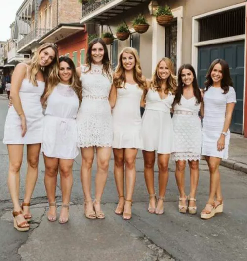 Which white dress? Which white dress?