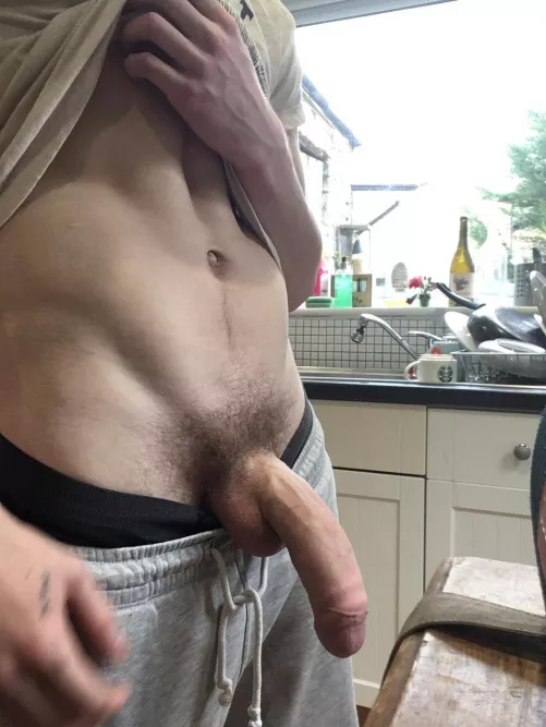 Whipping it out in the kitchen hope no one walks in on me 👀