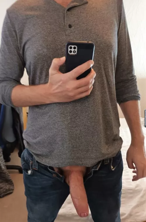 Whipping out my thick cock for you
