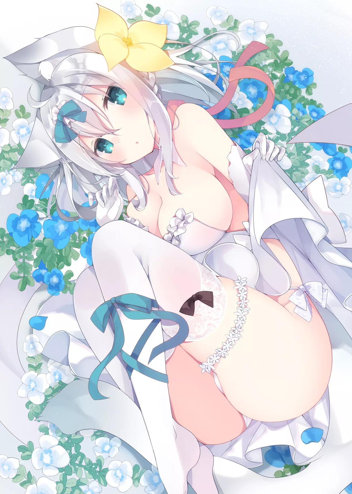 White cat girl White cat girl