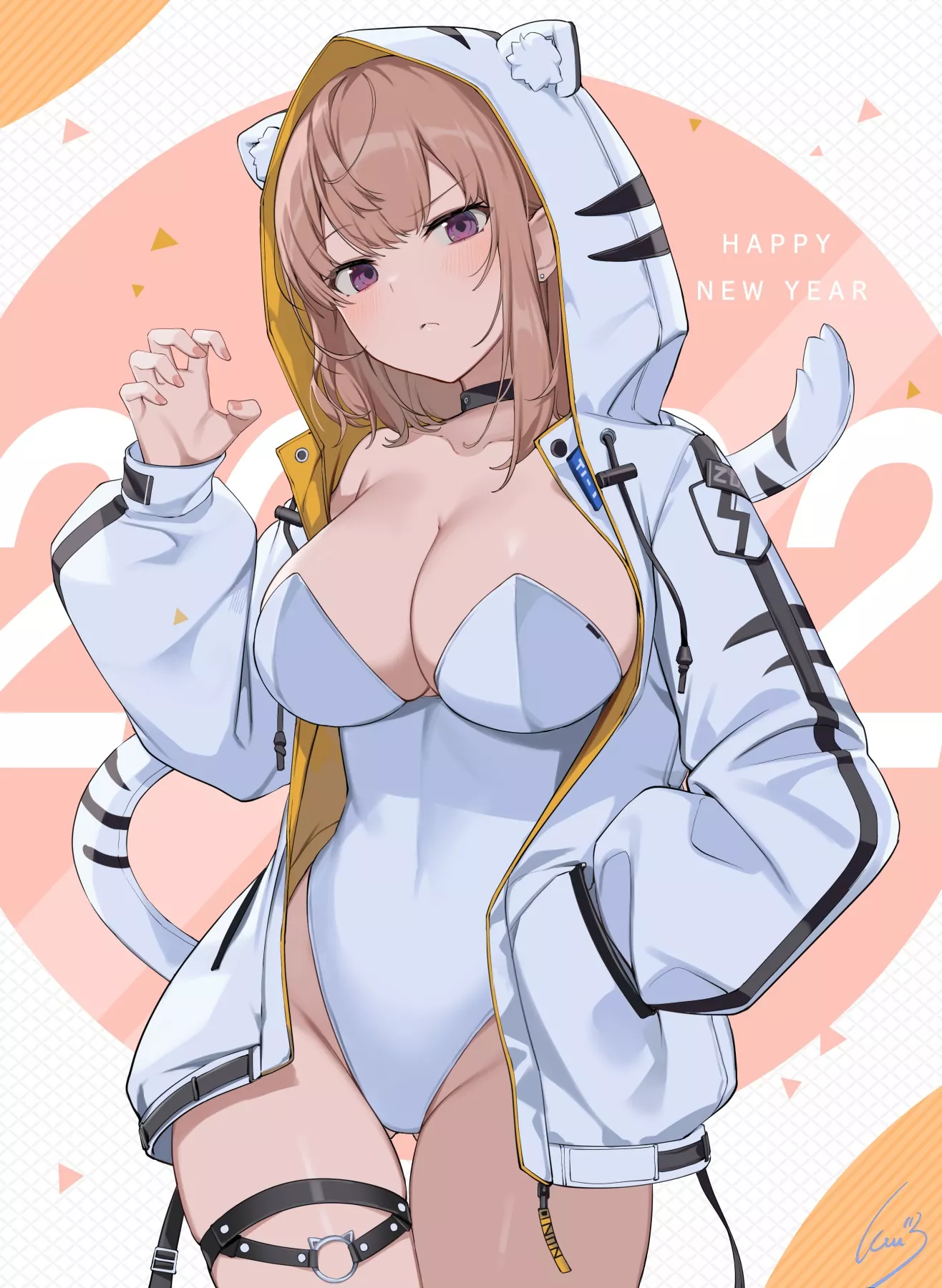 White tiger is a bigger type of neko but still a neko