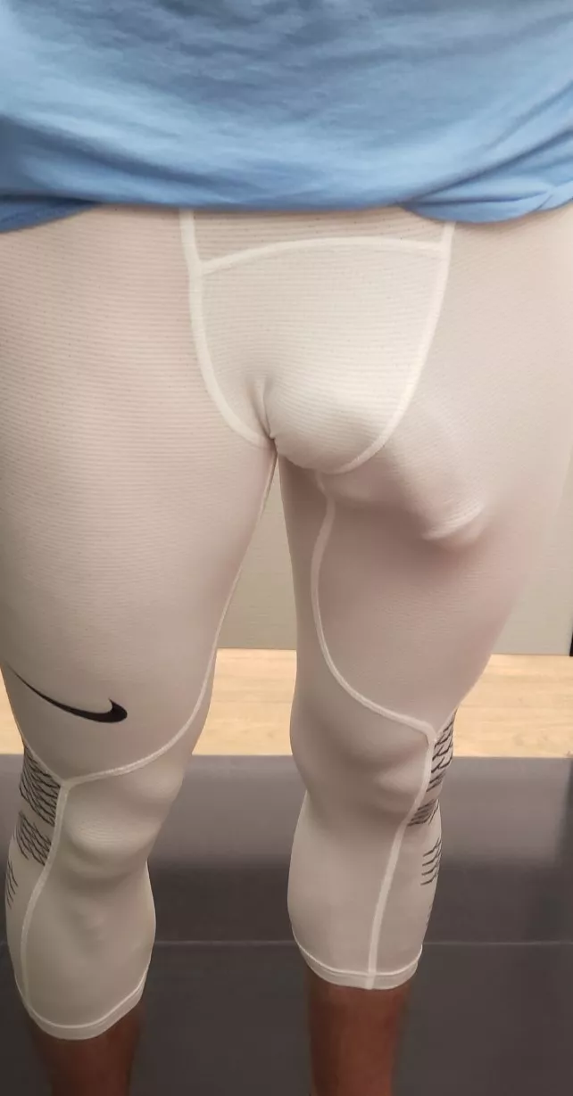White tights that don't leave much to the imagination White tights that don't leave much to the imagination