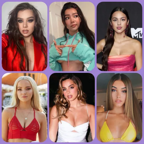 Who are you cumming inside? Hailee Steinfeld, Bella Poarch, Olivia Rodrigo, Dove Cameron, Addison Rae or Madison Beer Who are you cumming inside? Hailee Steinfeld, Bella Poarch, Olivia Rodrigo, Dove Cameron, Addison Rae or Madison Beer