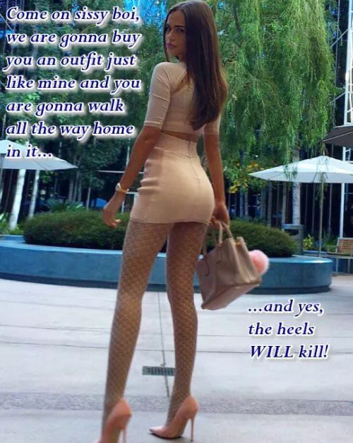 Who doesn’t love a new sissy outfit, and the chance to show everyone how much of a slut you are… heaven! 😍