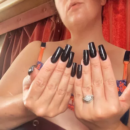 Who else loves black nails? ππ€π¦ Who else loves black nails? ππ€π¦