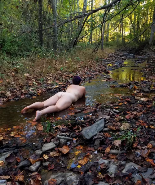 Who else loves the feeling of a cool stream on a warm fall day? Who else loves the feeling of a cool stream on a warm fall day?