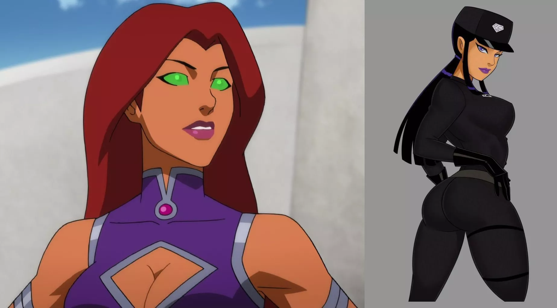 who is hotter starfire vs blackfire based off.