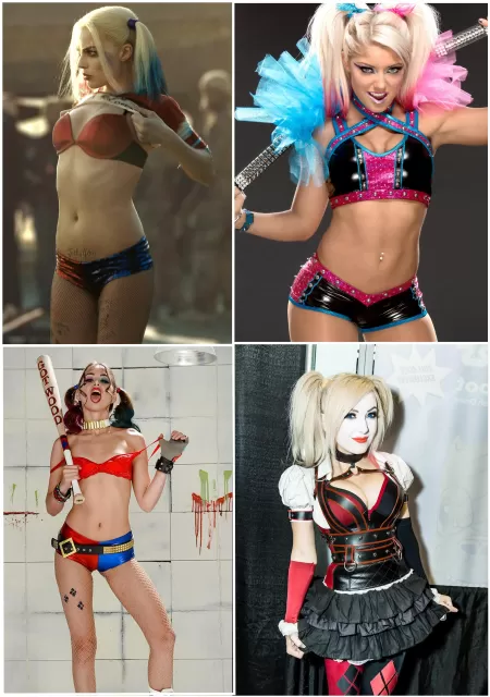 Who is your Harley? [Margot Robbie, Alexa Bliss, Rìley Reíd, Jessica Nígri Who is your Harley? [Margot Robbie, Alexa Bliss, Rìley Reíd, Jessica Nígri