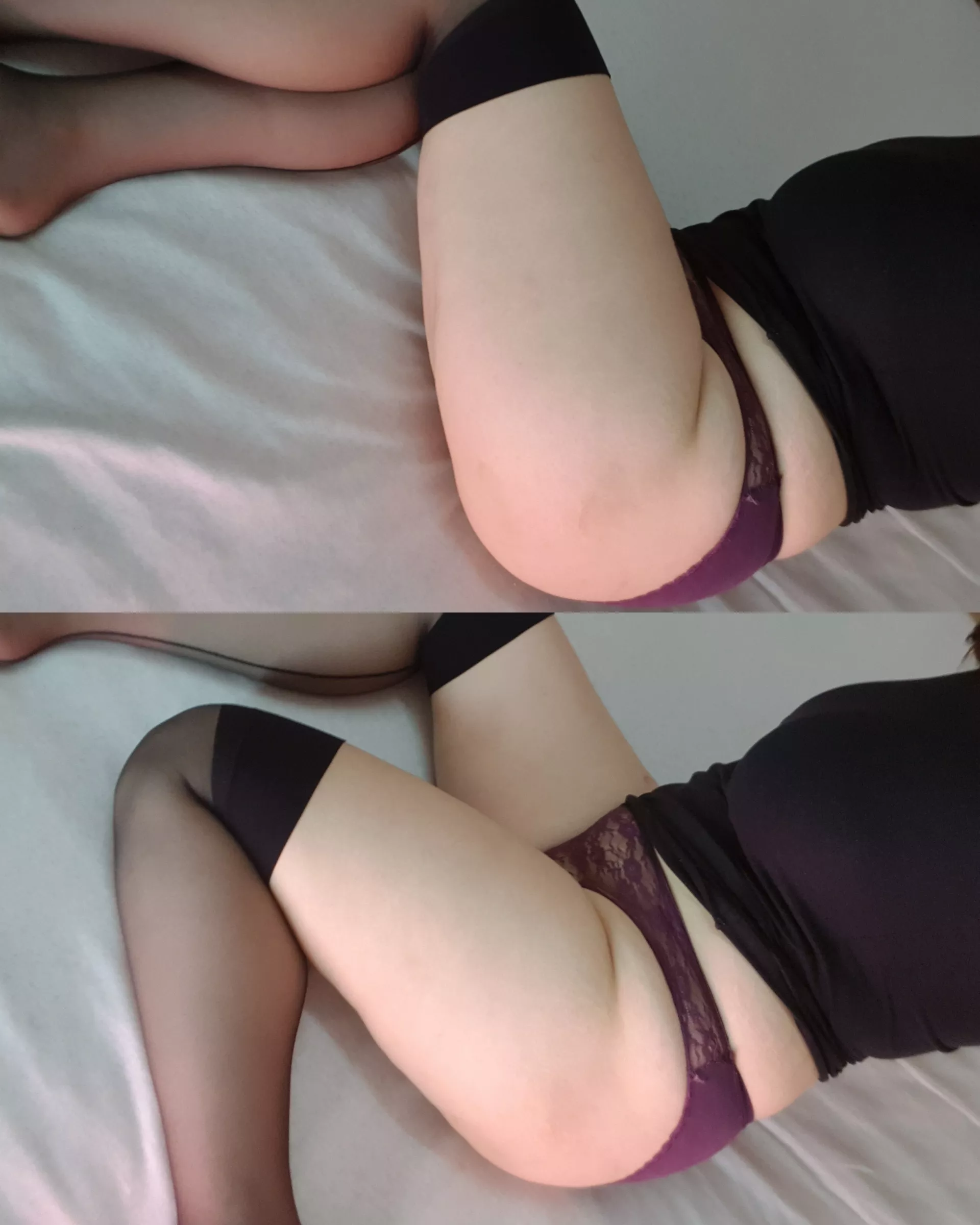 who like white big girls in black stockings? [F]