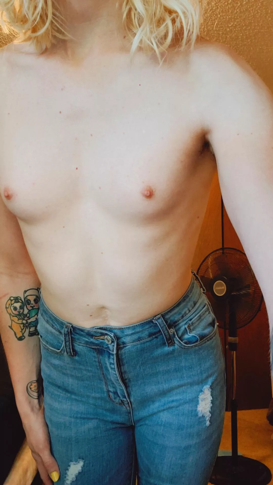 Who likes itty bitty t-girl tits? Who likes itty bitty t-girl tits?