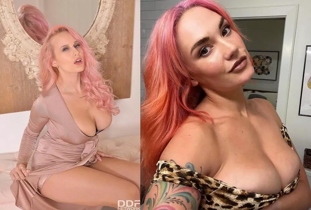 Who looks better in pink hair ? Round 1 Angel Wicky vs Siri Dahl.