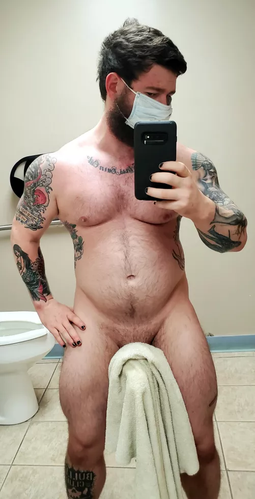 Who needs a towel rack?