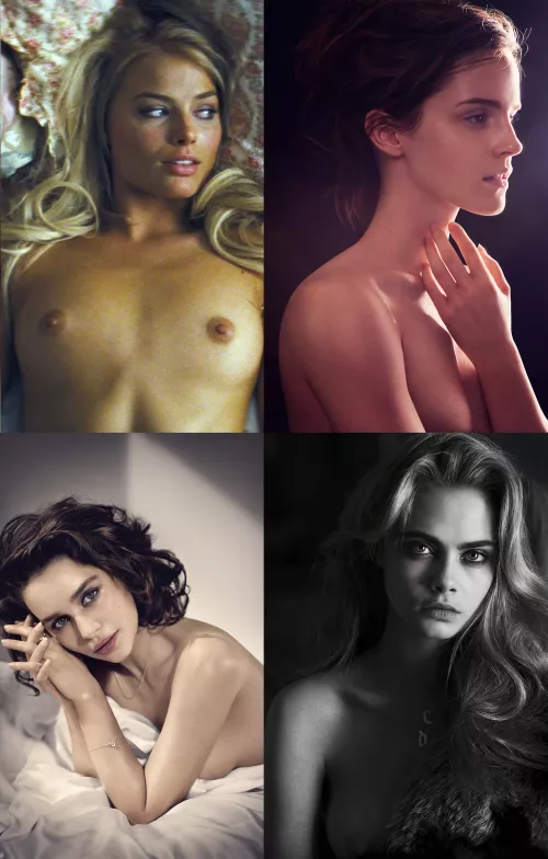 Who owns you the most? Margot Robbie, Emma Watson, Emilia Clarke or Cara Delevingne Who owns you the most? Margot Robbie, Emma Watson, Emilia Clarke or Cara Delevingne