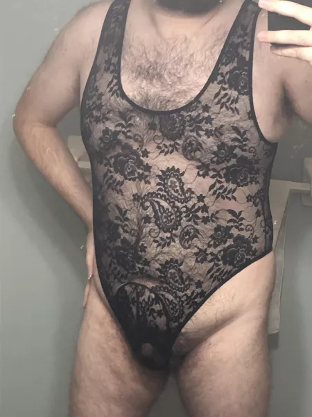 Who says a bear can’t wear girly lingerie?