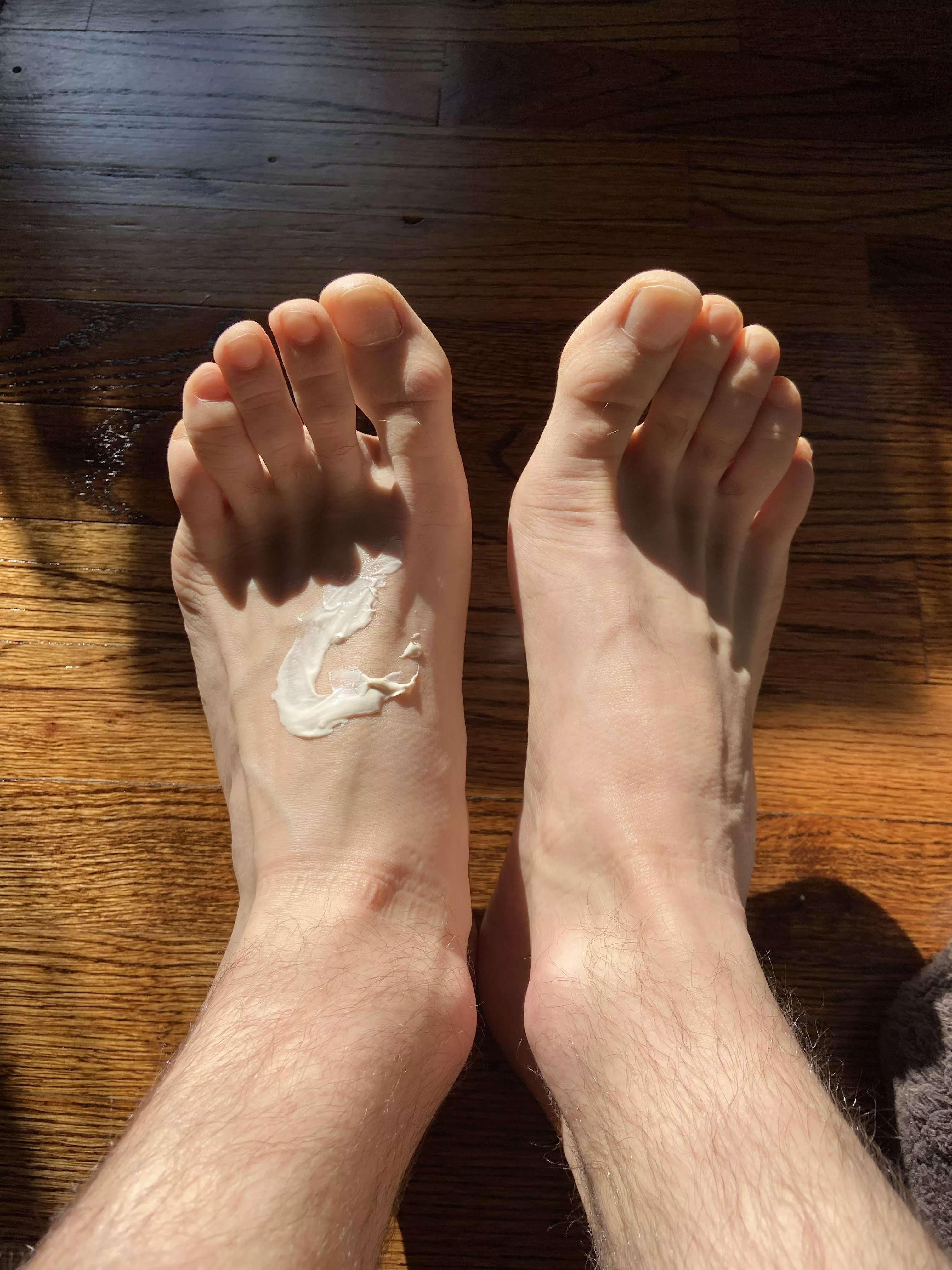 Who wants to help me rub this in?