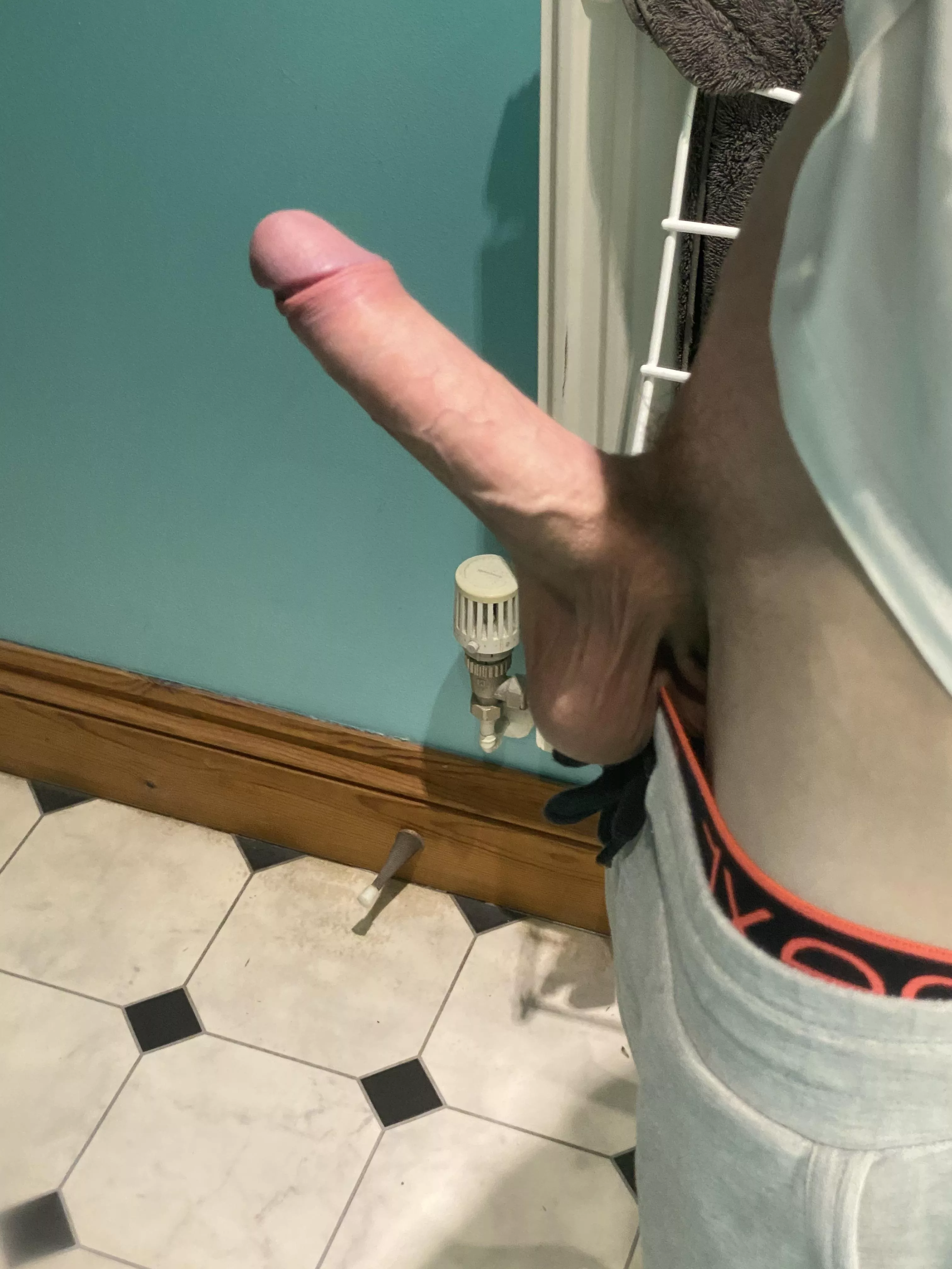 Who wants to help this thick veiny cock?