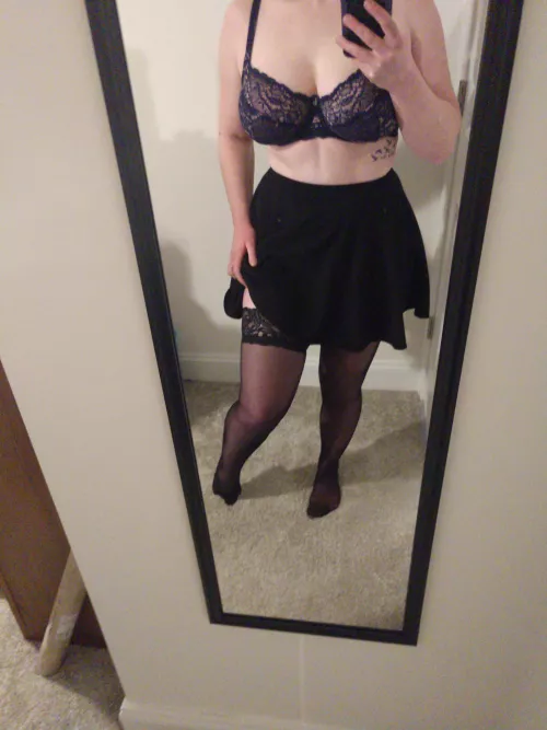 Who wants to know if I'm wearing panties under this👀👀