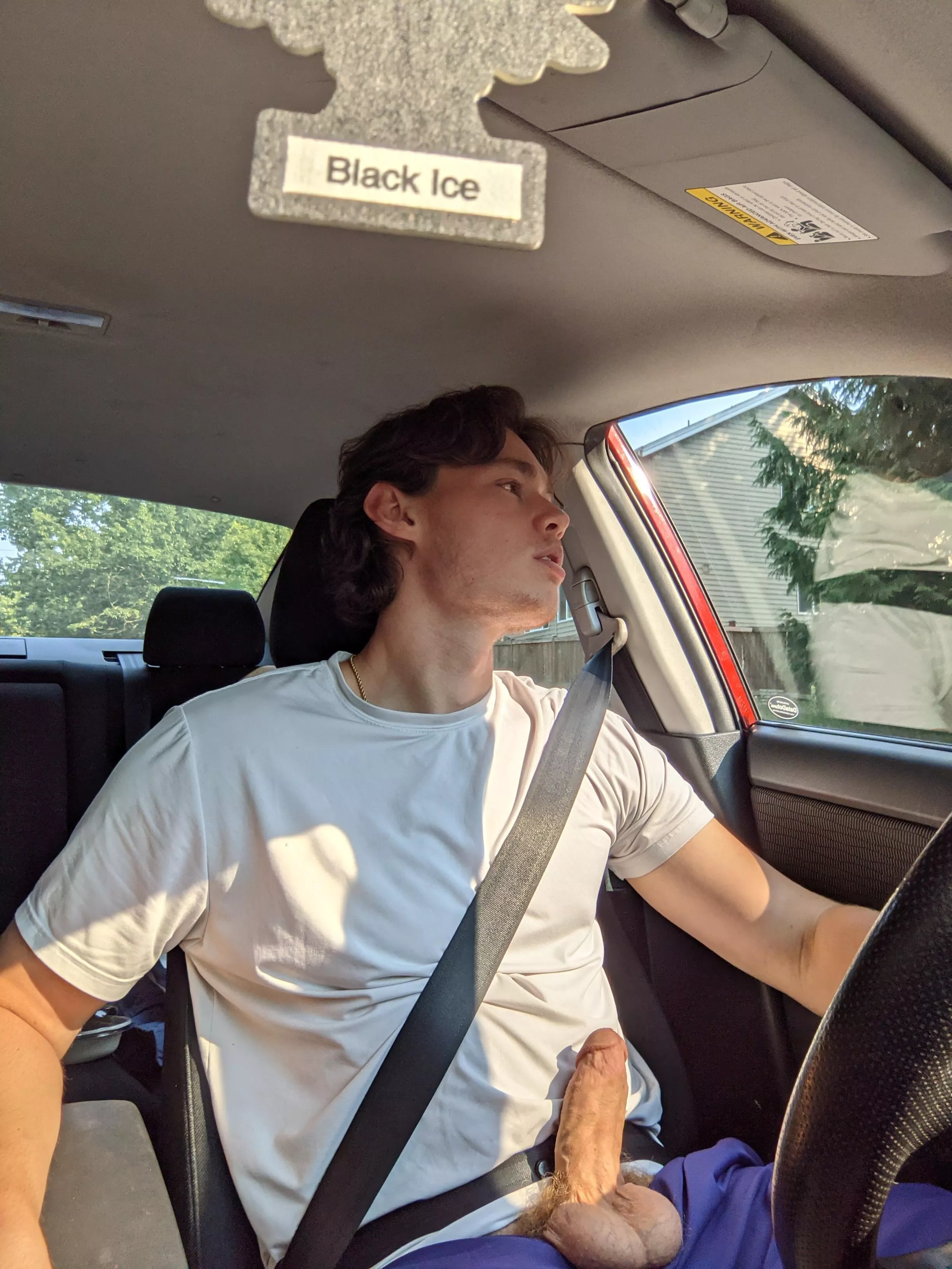 Who wants to suck on them while I drive Who wants to suck on them while I drive