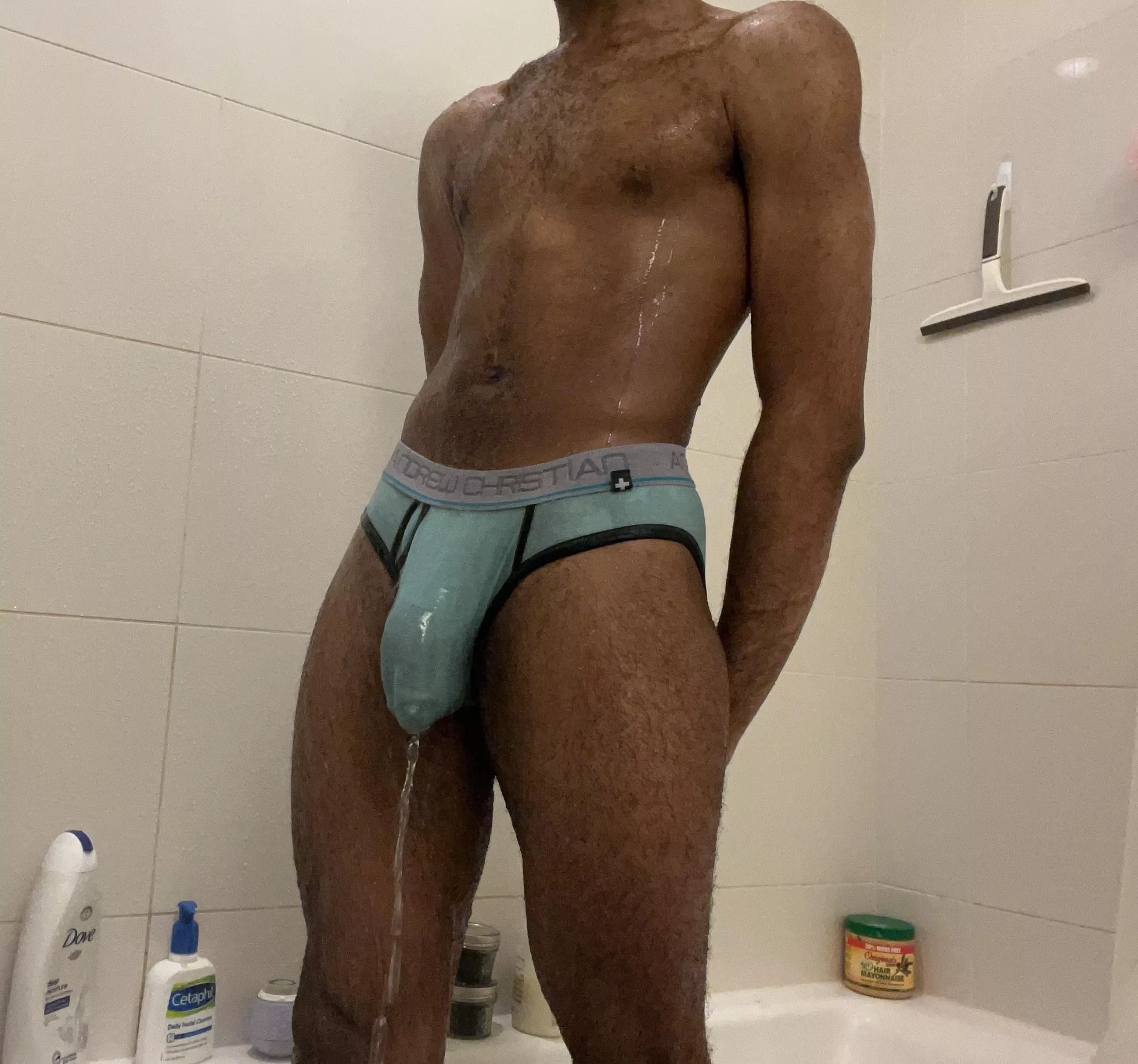 Who wants to take a shower me?